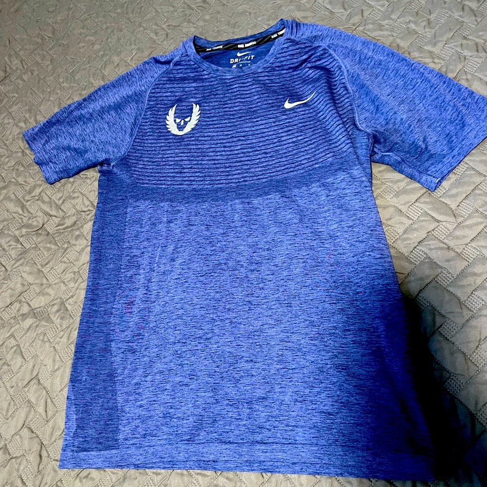 Nike dri fit knit t shirt size medium nike running workout oregon project usatf